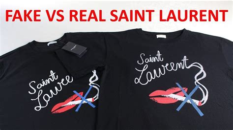 how to tell if ysl shirt is real|ysl real vs false.